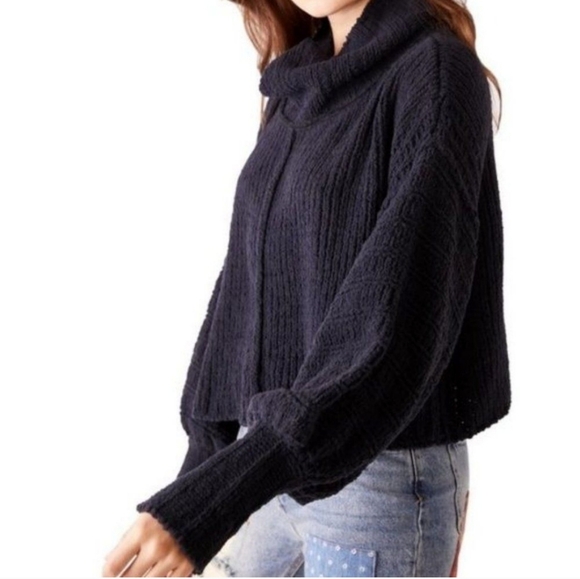 Free People Sweaters - Free People Be Yours Cowl Neck Sweater In Black Size XS